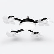 LumiBreeze 2-in-1 ceiling fan light in black — studio view