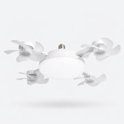 LumiBreeze 2-in-1 ceiling fan light in white — studio view